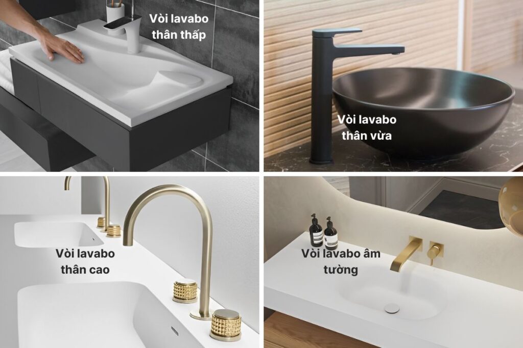 Lựa chọn kiểu dáng cho vòi lavabo phù hợp