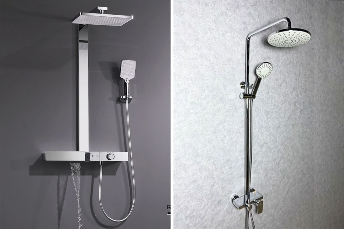 Phân loại vòi sen đứng theo hình bát sen