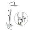 Sen cây tắm nóng lạnh CREVA đồng thau mạ crom bóng, phím đàn, hiển thị nhiệt độ cao cấp CR-028