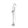 Sen tắm đứng cho bồn tắm nằm CREVA đồng thau mạ Crom bóng, mỏ nước tròn CR-073B