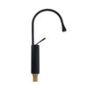 Vòi lavabo nóng lạnh CREVA đồng thau mạ đen CR-238D
