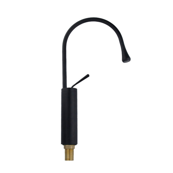 Vòi lavabo nóng lạnh CREVA đồng thau mạ đen CR-238D