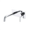 Vòi lavabo nóng lạnh âm tường CREVA Inox 304 tròn mạ bóng CR-247B