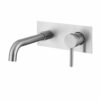 Vòi lavabo nóng lạnh âm tường CREVA Inox 304 tròn mờ CR-247