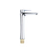 Vòi lavabo nóng lạnh CREVA đồng thau mạ crom bóng CR-202BB
