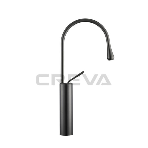Vòi lavabo nóng lạnh CREVA đồng thau mạ xám CR-263