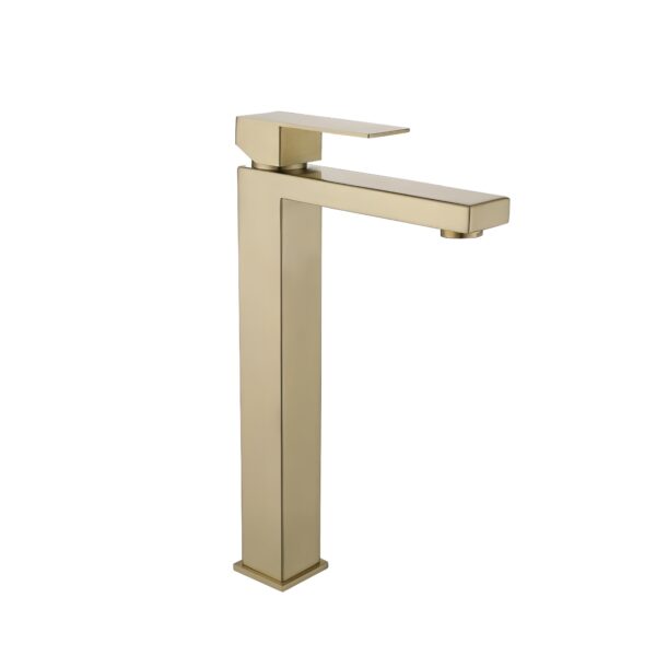 Vòi lavabo nóng lạnh CREVA Inox 304 mạ vàng mờ CR-264BV