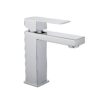 Vòi lavabo nóng lạnh CREVA Inox 304 mài bóng CR-264AB