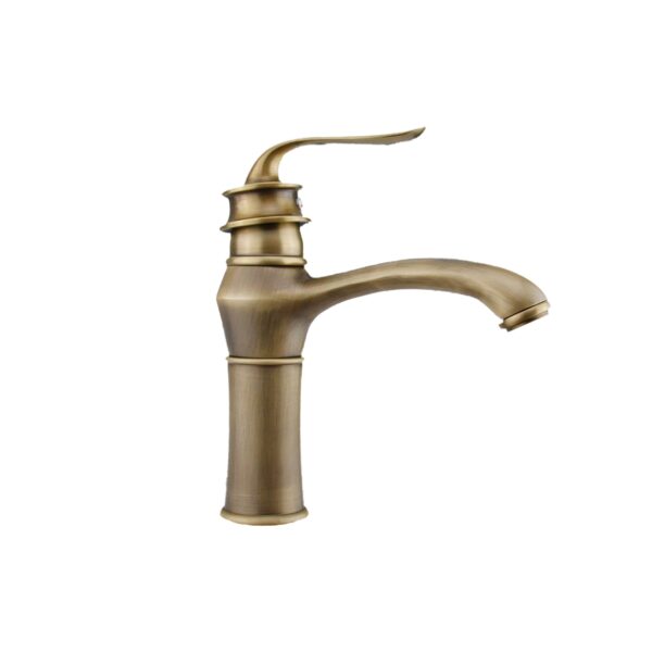 Vòi lavabo nóng lạnh CREVA đồng thau mạ đồng giả cổ CR-269AGC