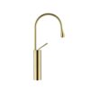 Vòi lavabo nóng lạnh CREVA đồng thau mạ vàng bóng CR-259