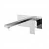 Vòi lavabo nóng lạnh âm tường CREVA Inox 304 vuông mạ bóng CR-248B
