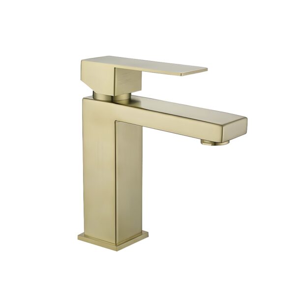 Vòi lavabo nóng lạnh CREVA Inox 304 mạ vàng mờ CR-264AV